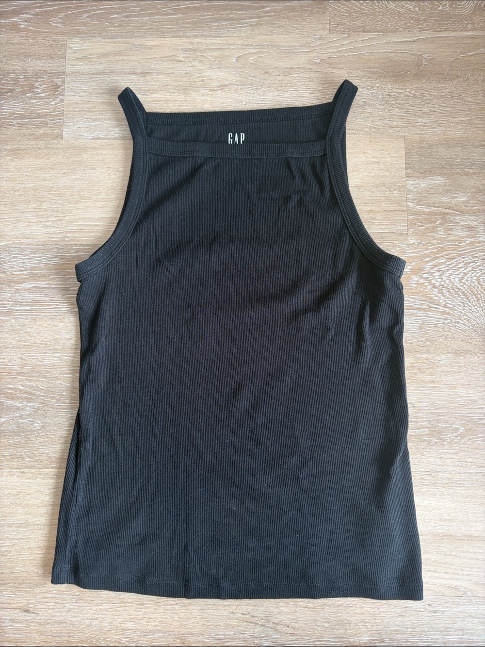 GAP TALL Black Halter Tank